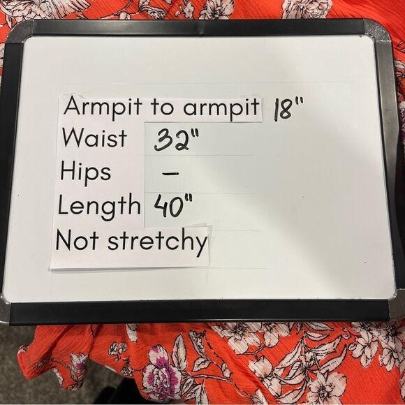 Button down floral blood orange short sleeve dress - Picture 10 of 15